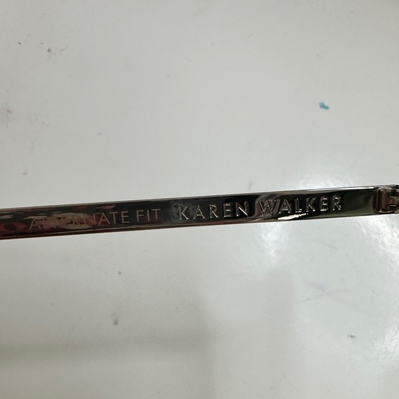 Karen Walker Sunglasses in Black and Gold Details - Picture 7 of 7